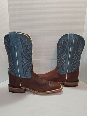 Tony Lama Men's Pecan Bison Americana Western Boots